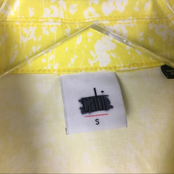 CAbi | Yellow Field Floral Jacket | Size Small - Picture 4 of 6